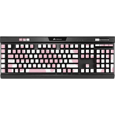 Pink Cow Print K95 RGB PLATINUM Mechanical Gaming Keyboard Skin