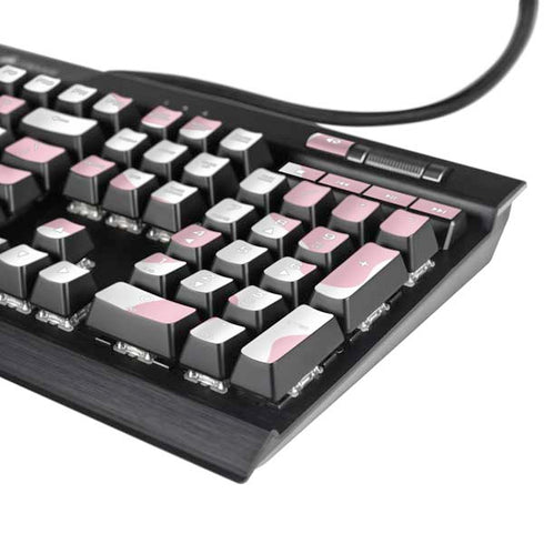 Pink Cow Print K95 RGB PLATINUM Mechanical Gaming Keyboard Skin