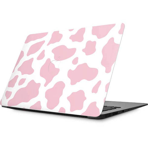 Pink Cow Print Apple MacBook Skin