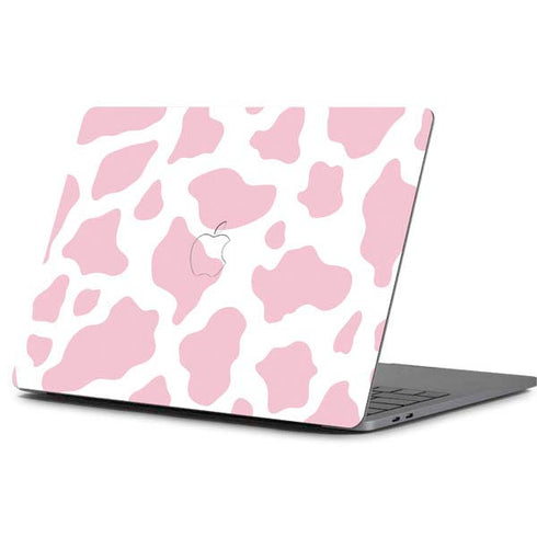 Pink Cow Print Apple MacBook Pro 13-inch Skin