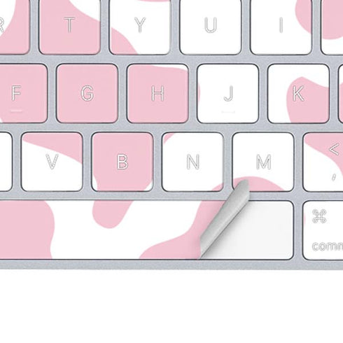 Pink Cow Print Magic Keyboard Skin