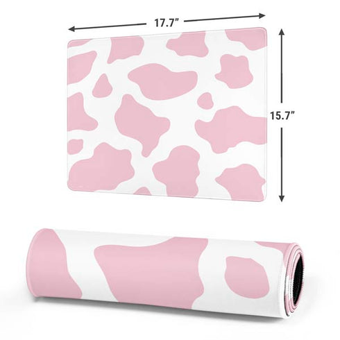 Pink Cow Print Gaming Mouse Pad