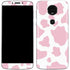 Pink Cow Print Moto E5 Plus Skin