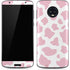 Pink Cow Print Moto G6 Skin