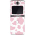 Pink Cow Print Motorola RAZR Skin
