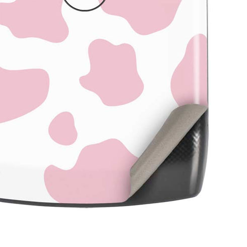 Pink Cow Print Motorola RAZR Skin
