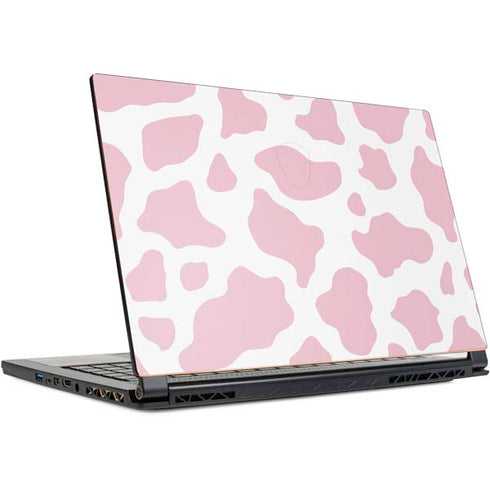 Pink Cow Print MSI GS65 Stealth Laptop Skin