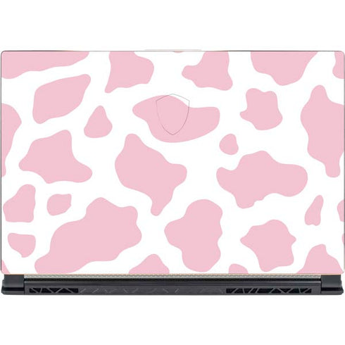 Pink Cow Print MSI GS65 Stealth Laptop Skin