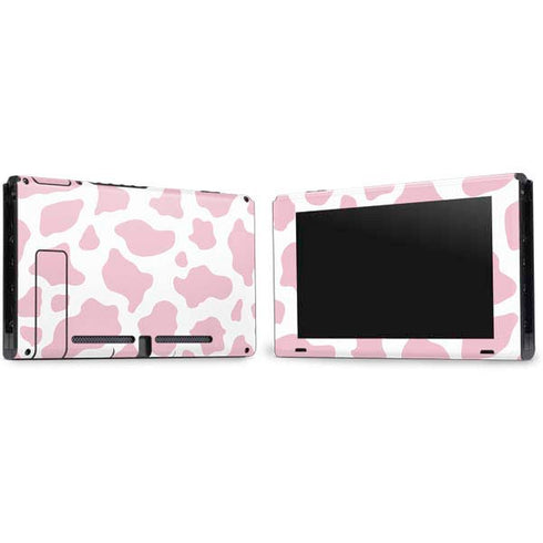 Pink Cow Print Nintendo Switch Bundle Skin