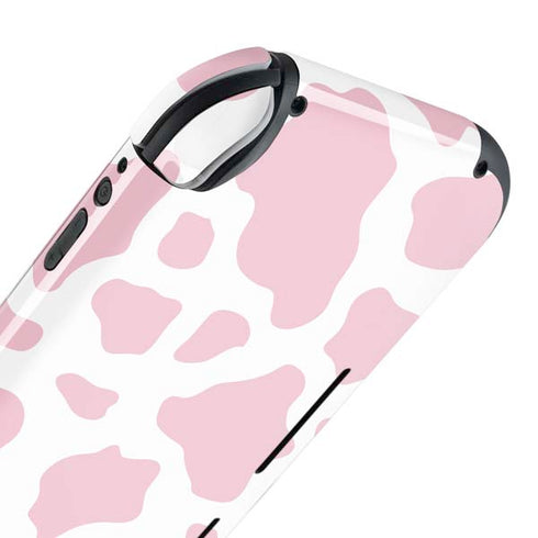 Pink Cow Print Nintendo Switch Lite Skin