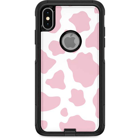 Pink Cow Print Otterbox Commuter iPhone Skin