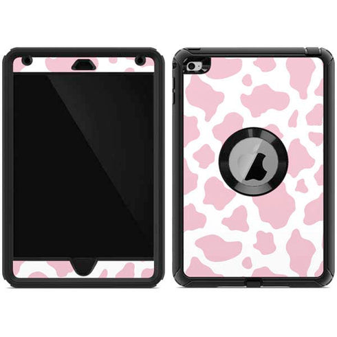 Pink Cow Print Otterbox Defender iPad Skin