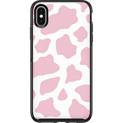 Pink Cow Print Otterbox Symmetry iPhone Skin