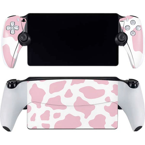 Pink Cow Print PlayStation Portal Remote Player Skin