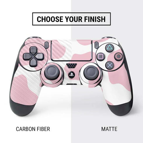 Pink Cow Print PS4 Pro/Slim Controller Skin