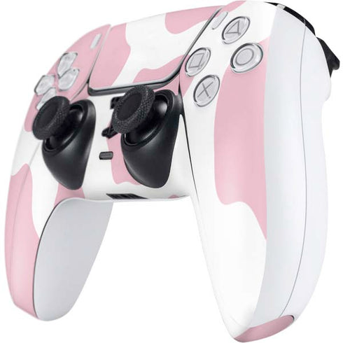 Pink Cow Print PS5 Controller Skin