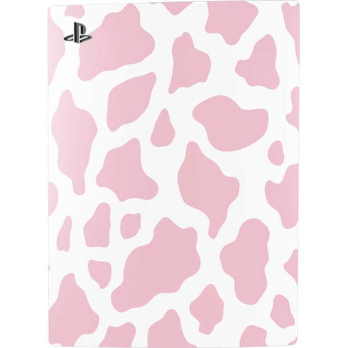 Pink Cow Print PS5 Digital Edition Console Skin