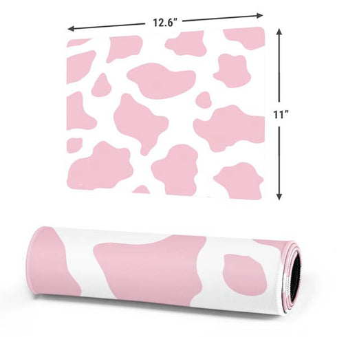 Pink Cow Print Gaming Mouse Pad