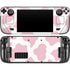 Pink Cow Print Steam Deck Handheld Gaming Computer Skin