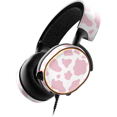 Pink Cow Print SteelSeries Arctis 5 Skin