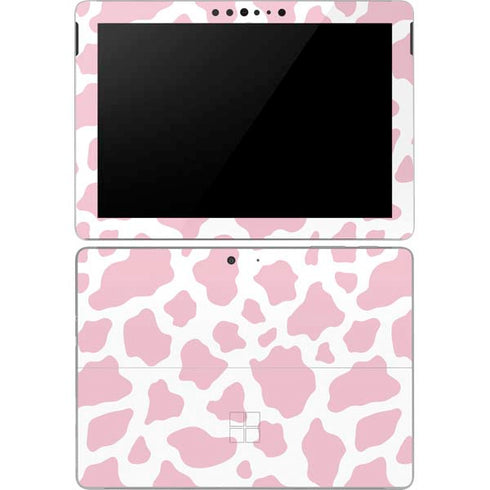 Pink Cow Print Surface Go Skin