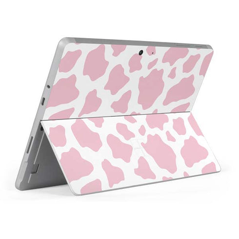 Pink Cow Print Surface Go Skin