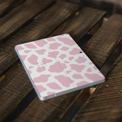 Pink Cow Print Surface Go Skin