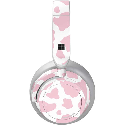 Pink Cow Print Surface Headphones Skin