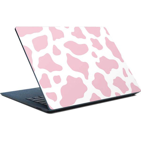 Pink Cow Print Surface Laptop Skin