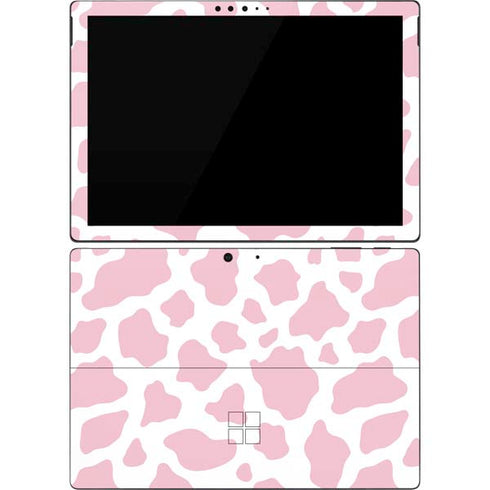 Pink Cow Print Surface Pro 7 Skin