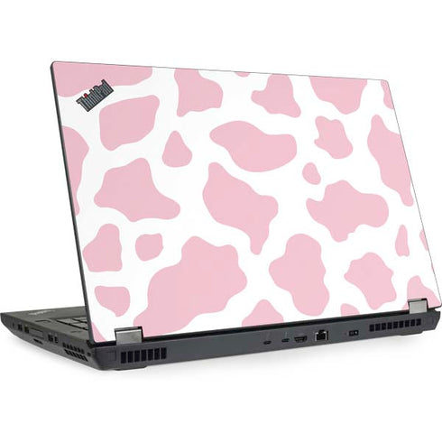 Pink Cow Print Lenovo ThinkPad Skin