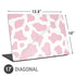 Pink Cow Print Universal Laptop 17in (13.8 x 10in) Skin