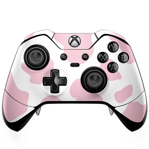 Pink Cow Print Xbox One Elite Controller Skin