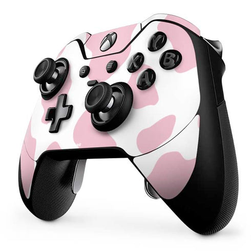 Pink Cow Print Xbox One Elite Controller Skin
