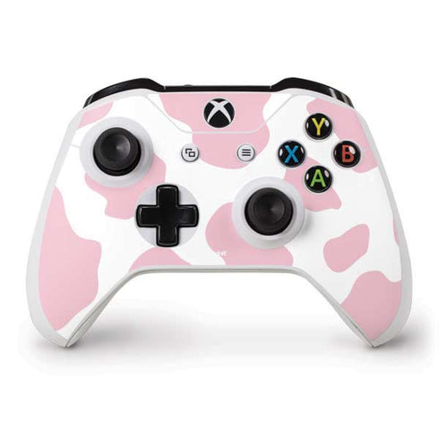 Pink Cow Print Xbox One S Controller Skin