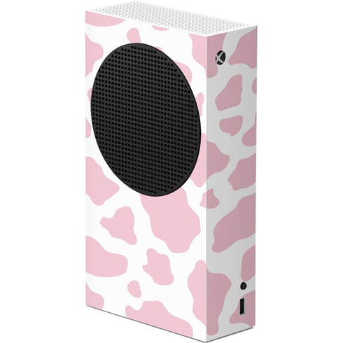 Pink Cow Print Xbox Series S Console Skin