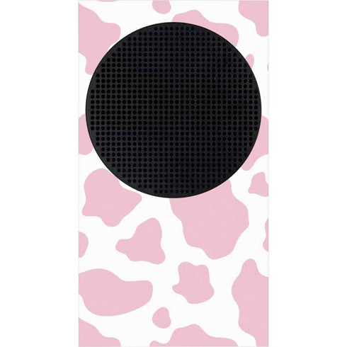 Pink Cow Print Xbox Series S Console Skin