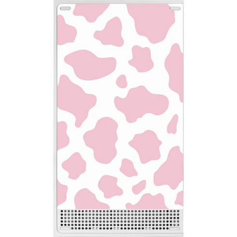 Pink Cow Print Xbox Series S Console Skin
