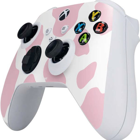 Pink Cow Print Xbox Series S Controller Skin