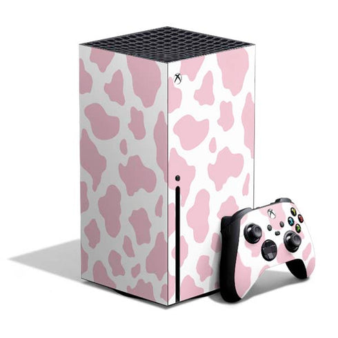 Pink Cow Print Xbox Series X Bundle Skin