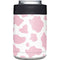 Pink Cow Print Yeti Colster Can Insulator Skin