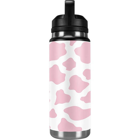 Pink Cow Print YETI Rambler 26oz Bottle Skin