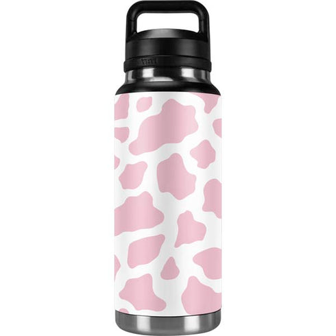 Pink Cow Print YETI Rambler 36oz Bottle Skin