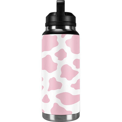 Pink Cow Print YETI Rambler 36oz Bottle Skin