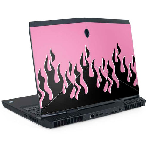 Pink Flames Dell Alienware Skin