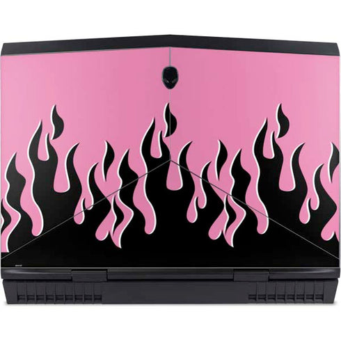 Pink Flames Dell Alienware Skin