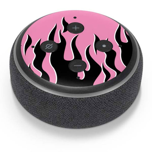 Pink Flames Amazon Echo Dot Skin