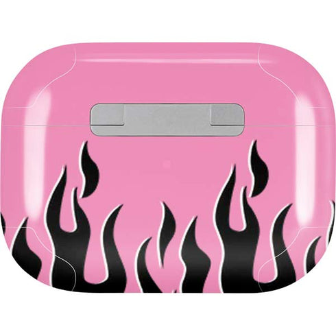 Pink Flames Apple AirPods Pro Skin
