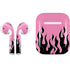 Pink Flames Apple AirPods Skin