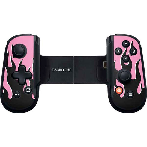 Pink Flames Backbone One for iPhone Game Controller Skin